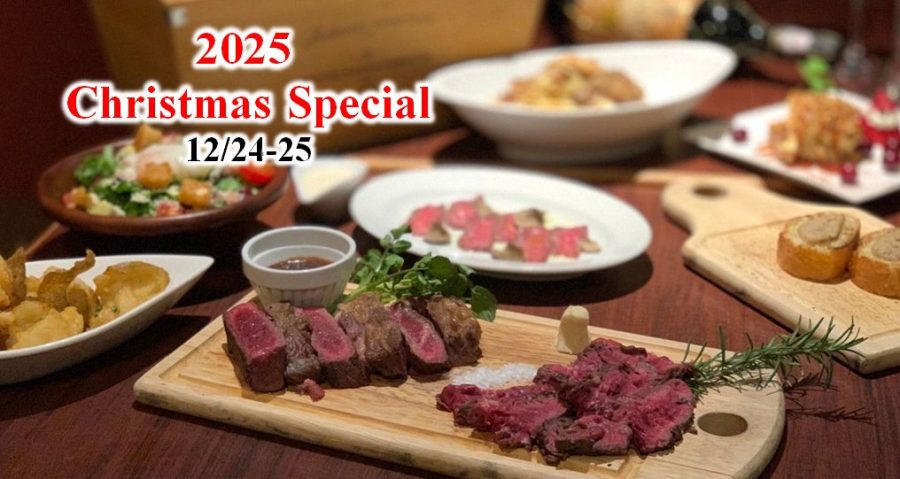 【Xmas2025】生ザブトンと生ハラミの極上ステーキ食べ比べ クリスマスコース（12/24・25）